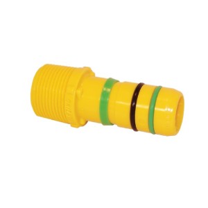 Blazing Products BLZ1436-010 1" MPT Clampless Poly Adapter