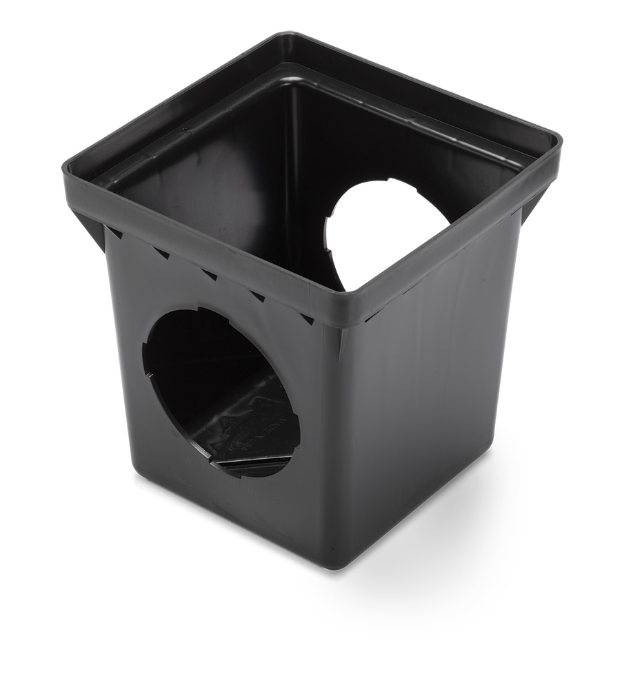 Rain Bird DB12S2 12" Square  Drainage Catch Basin -  2 Outlets