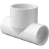 401-102 - PVC Bullhead Tee 3/4" x 3/4" x 1" (SxSxS)